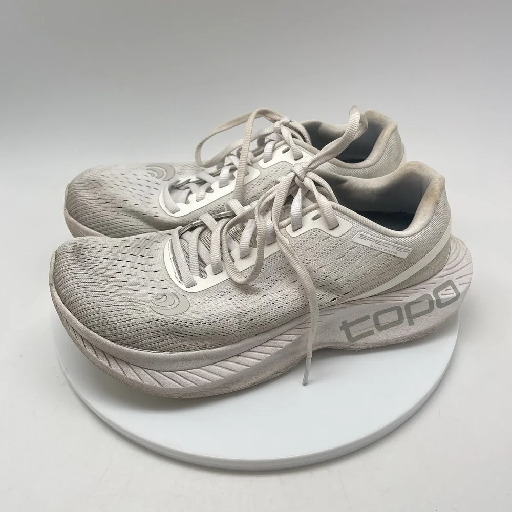 Topo Athletic‎ Sneakers Womens 8 Specter White Running Athletic Gym Shoes